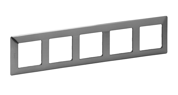 

Рамка Legrand 754155 Valena LIFE, 5-ая, сталь, 754155