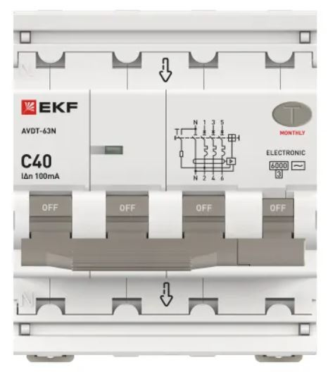 фото Автомат дифференциальный EKF D63N46E40C100 в Санкт-Петербургe