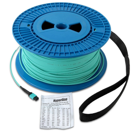 фото Кабель волоконно-оптический 50/125, 12 волокон Hyperline TC-MC3-504-1xMPOF12/PX-1xMPOF12/PY-A-IN-10M-LSZH-MG в Волгограде