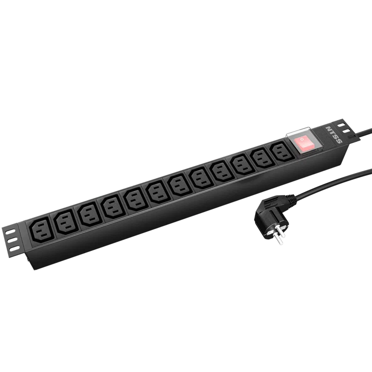 

Блок розеток 19", 12 розеток NTSS NTSS-PDU-DA2041 1U, алюминий, 1ф16A, 3.7кВт, (12)C13, выкл. с подсв.и крыш., 2м каб., 60320 C20, NTSS-PDU-DA2041