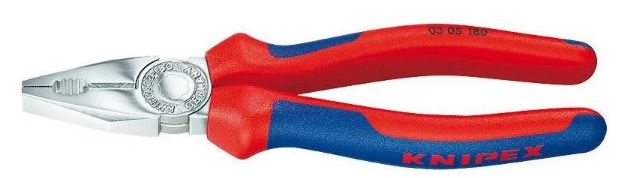 

Плоскогубцы Knipex KN-0305180 комбинированные L-180мм хром., KN-0305180