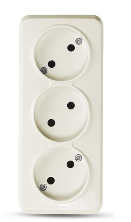 

Розетка TOKOV ELECTRIC TKE-FR-R3-C02 3-м ОП Frea 16А IP20 250В без заземл. АБС-пластик беж, TKE-FR-R3-C02