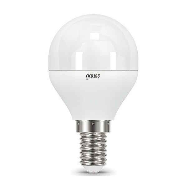 

Лампа светодиодная Gauss 105101207 LED Шар E14 6.5W 550lm 4100K, 105101207