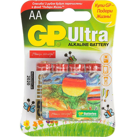 фото Батарейка  GP Ultra Alkaline 15AU LR6 в Омске