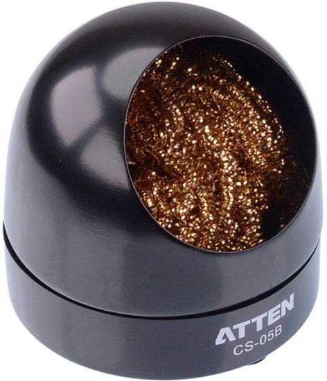 Изображение товара Очиститель жала паяльника Atten CS-05B металлический корпус компактный