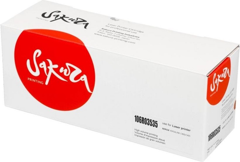 

Картридж Sakura SA106R03535 для Xerox Phaser VersaLink C400/C405, пурпурный, 8 000 к., SA106R03535