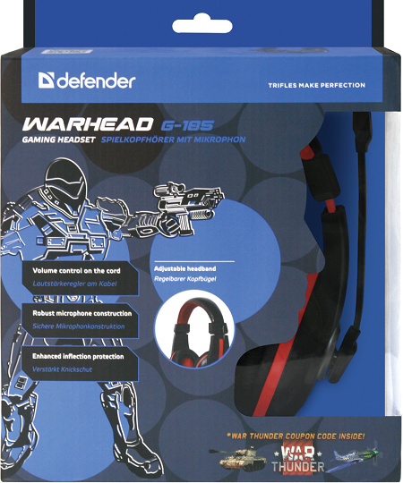 фото Гарнитура проводная Defender Warhead G-185 в Казани