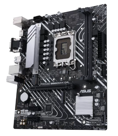 

Материнская плата mATX ASUS PRIME B660M-K D4 90MB1950-M1EAY0 (LGA1700, B660, 2*DDR4 (5333), 4*SATA 6G RAID, 2*M.2, 3*PCIE, Glan, HDMI, D-Sub, 4*USB 3., PRIME B660M-K D4