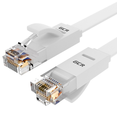 Изображение товара Кабель патч-корд GCR-51787 1 м категория 6 U/UTP для LAN RJ45 белый