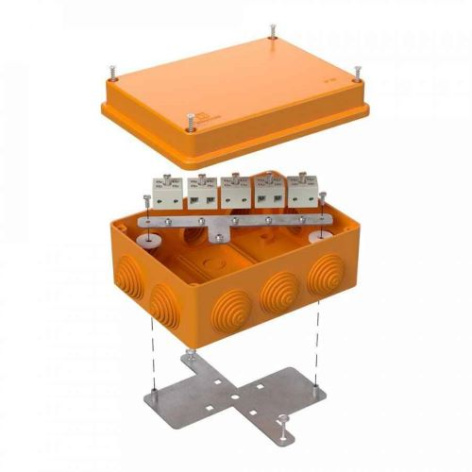 Изображение товара Огнестойкая коробка Промрукав 40-0310-FR1.5-10 для противопожарных систем 150х110х70 мм