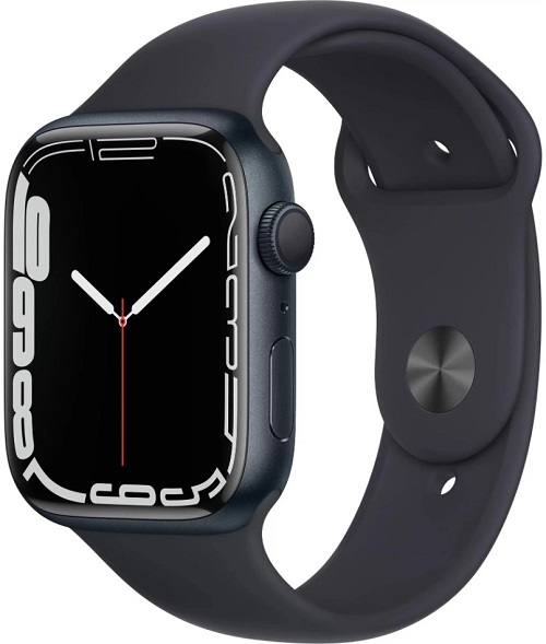 

Часы Apple Watch Series 7 45mm Midnight Aluminium Case with Midnight Sport Band, Watch Series 7 45mm