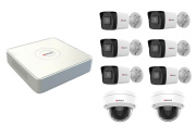 фото Комплект видеонаблюдения  HiWatch X-com Hw Коттедж IP 6+2+1