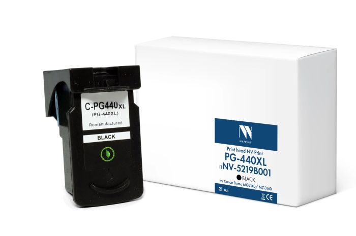 

Картридж NVP NV-5219B001 струйный PG-440XL Black для Canon Pixma MG2140/MG3140 (21 мл) совместимый, NV-5219B001
