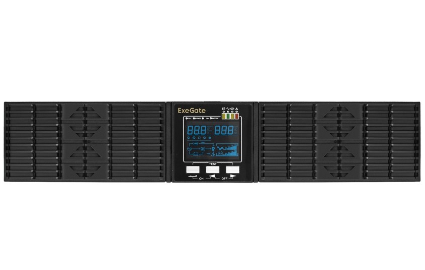 

Источник бесперебойного питания Exegate PowerExpert ULS-3000.LCD.AVR.1SH.2C13.USB.RS232.SNMP.2U EX293050RUS 3000VA/3000W, On-Line, PF=1, LCD, 1*Schuko, PowerExpert ULS-3000.LCD.AVR.1SH.2C13.USB.RS232.SNMP.2U