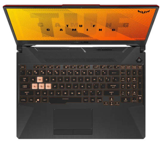 фото Ноутбук ASUS TUF Gaming FA506NCG-HN339 15.6" (AMD Ryzen 7, 8Гб DDR5, SSD 512 Гб, GeForce RTX 3050, Без ОС) Черный [90NR0JF7-M00U50]