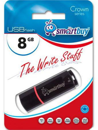 фото Накопитель USB 2.0 8GB SmartBuy SB8GBCRW-K в Перми