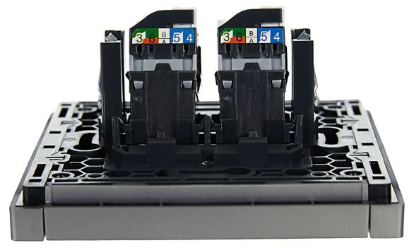фото Розетка компьютерная двойная IEK FP-K20-1-K46 в Уфе