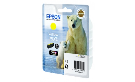 

Картридж Epson C13T26344012 26XL для XP-600/700/800 (yellow), C13T26344012