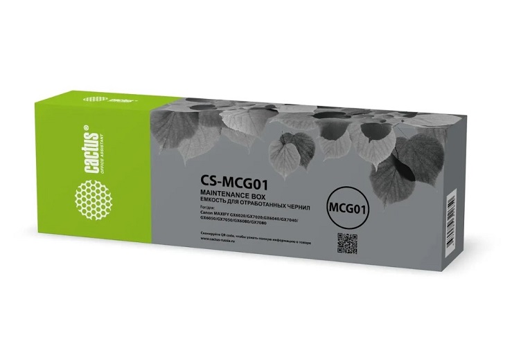 

Бункер Cactus CS-MCG01 (MC-G01 емкость для отработанных чернил) для Canon MAXIFY GX6020/GX7020;GX6040, CS-MCG01