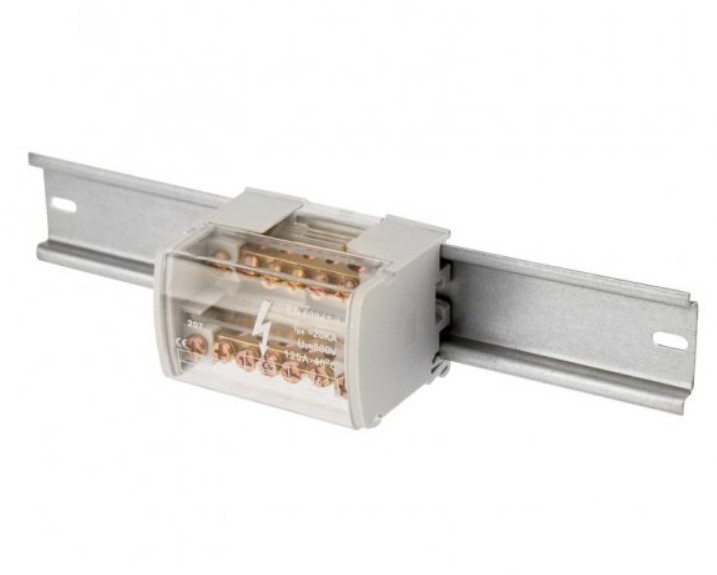 

Шина Rexant 11-2302-7 на DIN-рейку в корпусе (кросс-модуль) 2х7, 11-2302-7
