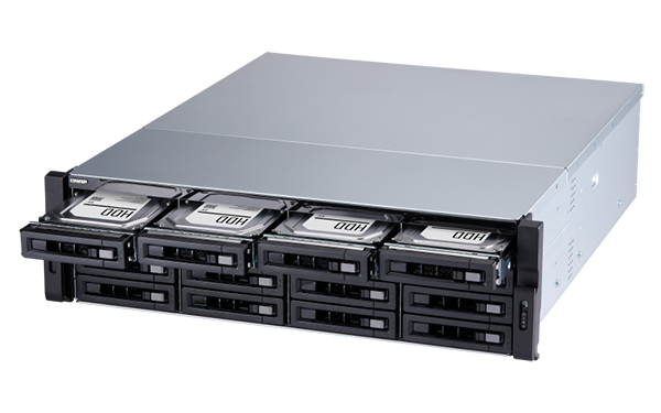 

Сетевой накопитель QNAP TVS-1672XU-RP-i3-8G 16 отсеков 3,5"/2,5", стоечное исполнение, 2 блока питания. i3-8100 3,6 ГГц, 4 ГБ DDR4, TVS-1672XU-RP-i3-8G