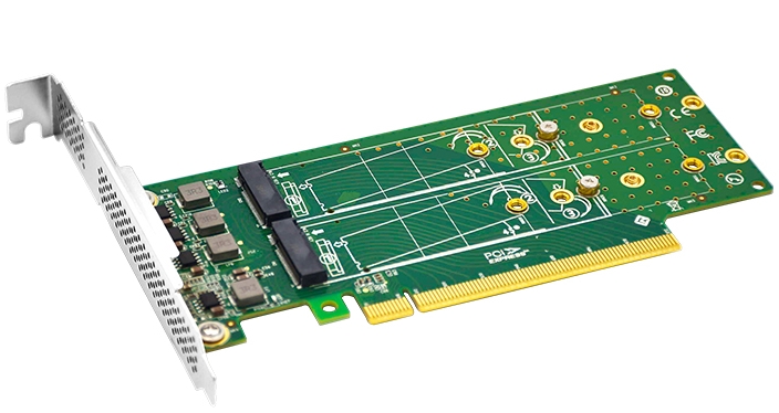 

Адаптер LR-LINK LRNV95NF-L PCIe x16 to 4-Port M.2 NVMe SSD Adapter- Low Profile, LRNV95NF-L