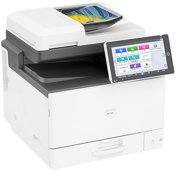 

МФУ цветное Ricoh IM C300 418559 A4 30/30 стр/мин. oднопроходный автоподатчик. дуплекс. кассета 250л, 2Гб, HDD320Гб, сеть 1Гбит, USB 2.0., IM C300