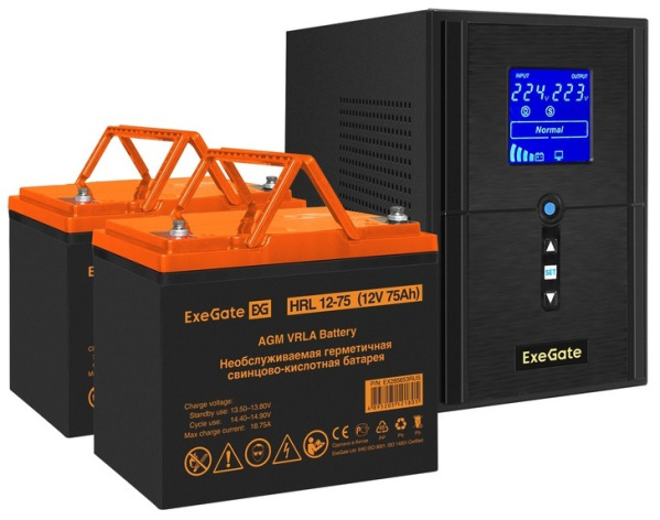 фото Комплект  Exegate SineTower SZ-1500.LCD.AVR.2SH.1C13.USB в Казани
