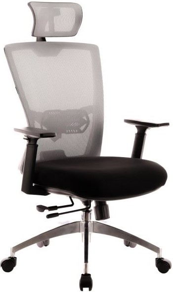 

Кресло Everprof POLO S EP-2005MESHGREY серое (акриловая сетка, ткань, хром, ролики, механизм качания, Sipro), POLO S