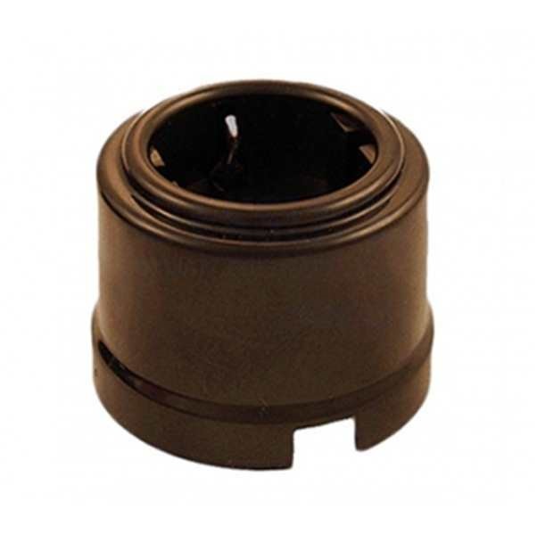 

Розетка Bironi B1-101-22 пластик, коричневый, с/з, B1-101-22