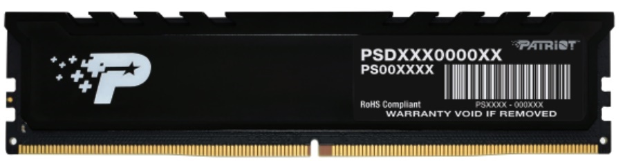 

Модуль памяти DDR5 24GB Patriot Memory PSP524G560081H1 Signature Premium Line PC5-44800 5600MHz CL46 1.1V 288-Pin, PSP524G560081H1