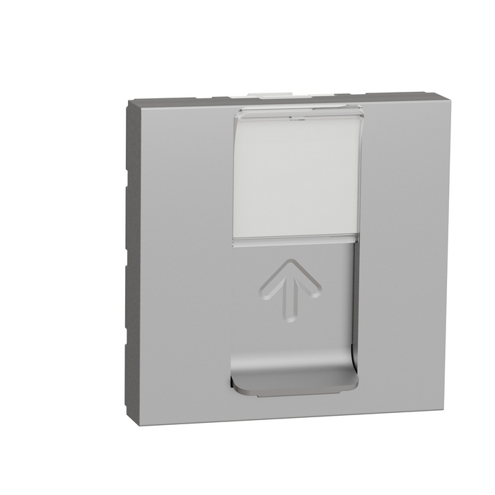 

Розетка Schneider Electric NU341330 компьютерная, RJ45, одиночная кат. 5е STP, 2 модуля алюминий, NU341330