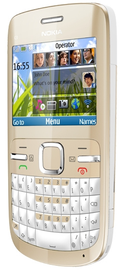 фото Мобильный телефон  Nokia C3-00 Golden White