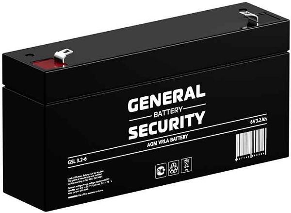 

Аккумулятор General Security GSL3.2-6, GSL3.2-6