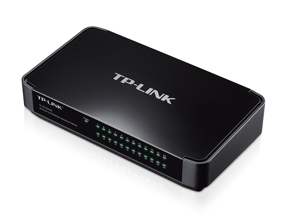 

Коммутатор неуправляемый TP-LINK TL-SF1024M 24xUTP 10/100, пластик, TL-SF1024M