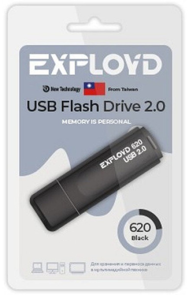 Изображение товара Накопитель USB 2.0 256GB Exployd EX-256GB-620-Black