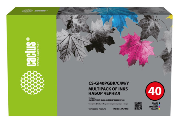 фото Чернила  Cactus CS-GI40PGBK/C/M/Y в Казани