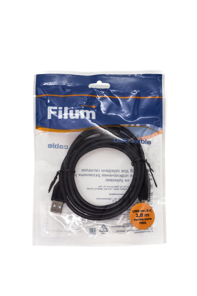 фото Кабель интерфейсный USB 2.0 Filum FL-CPro-U2-AM-BM-F1-1.8M в Казани
