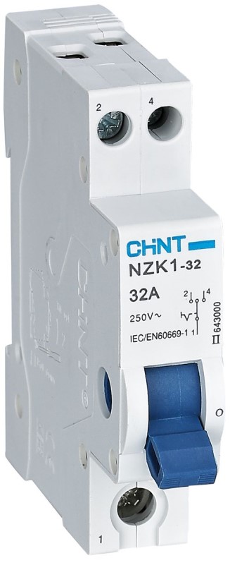 

Переключатель модульный CHINT 643000 1п, 32А, 3 полож., NZK1-32 (R), 643000