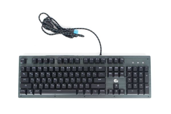 

Клавиатура проводная Gembird KB-G550L черная, USB, Outemu, 104 клавиши, подсветка 7 цветов/20 режим, FN, 1.8м, KB-G550L