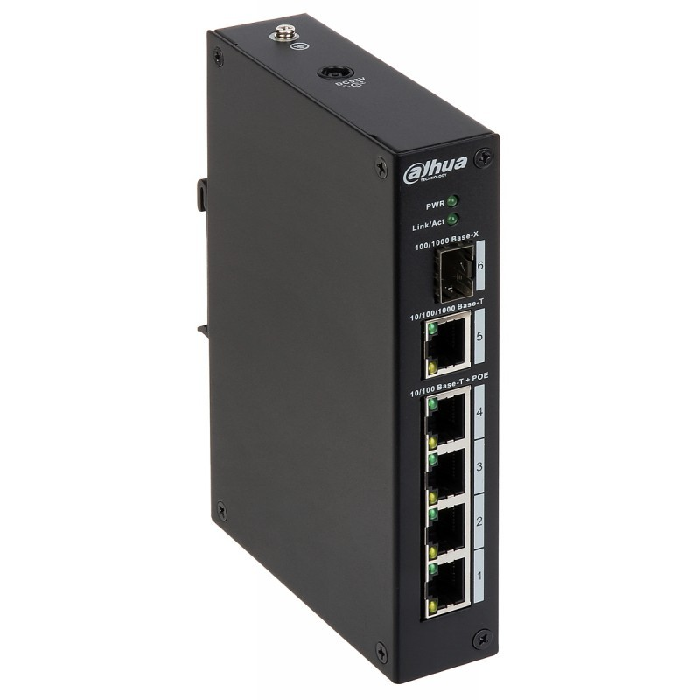 

Коммутатор неуправляемый Dahua DH-PFS3106-4T 4 портовый; 1-порт 100/1000Base-X; 1-порт 10/100/1000Base-T ; 4-порта 10/100Base-T, DH-PFS3106-4T
