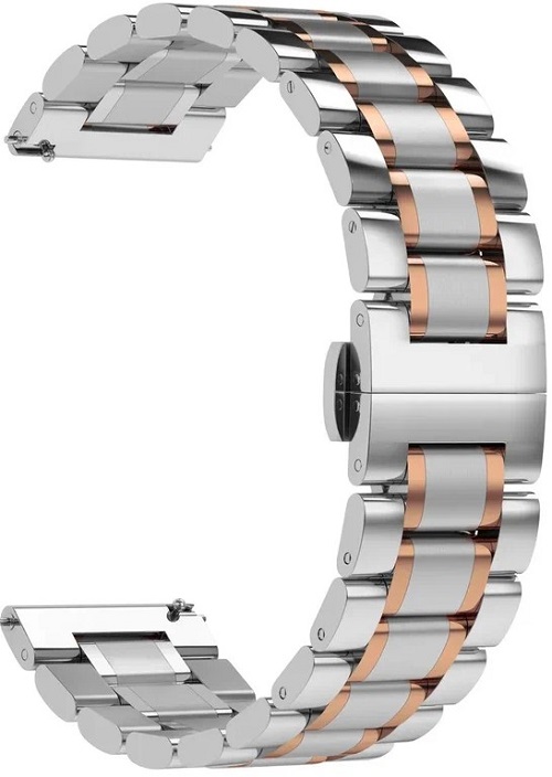 

Ремешок на руку Lyambda CETUS DSG-11-22-SR из нержавеющей стали для часов 22 mm silver/rose gold, CETUS