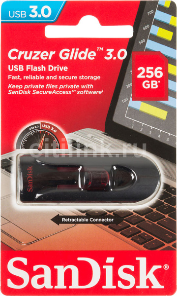 фото Накопитель USB 3.0 256GB SanDisk Cruzer Glide в Перми