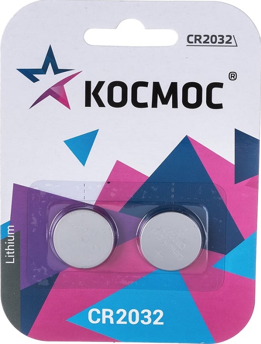 

Батарейка Космос KOC2032BL2 СR2032, 2 шт, KOC2032BL2
