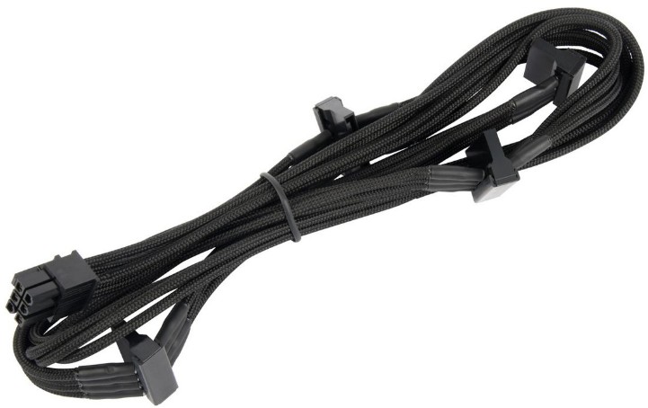 

Кабель SilverStone PP06B-4SATA10 4*SATA, 1m, PP06B-4SATA10