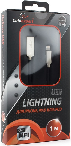 фото Кабель интерфейсный USB 2.0 Cablexpert CC-P-APUSB02Bk-1M в Челябинске