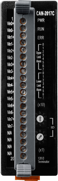 

Модуль ICP DAS CAN-2017C CR CANopen slave module of 8-channel analog inputs, CAN-2017C CR