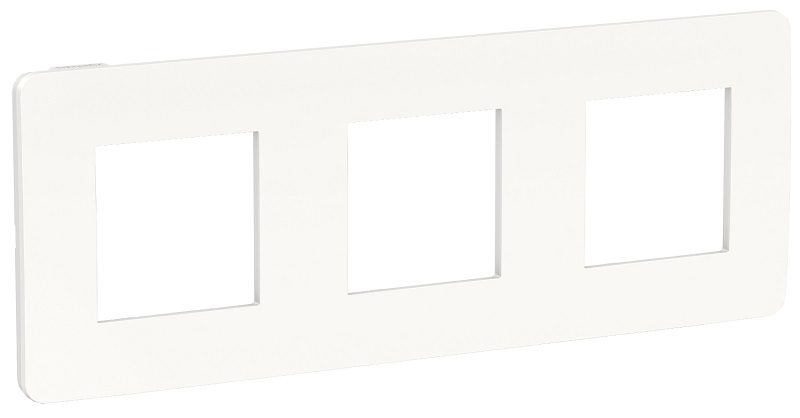 

Рамка Schneider Electric NU280618 Unica Studio, белая/белая, 3-ная, NU280618