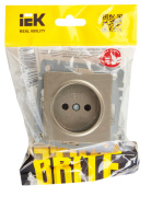 фото Розетка без заземления  IEK BR-R10-10-K37