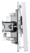 фото Выключатель двухклавишный с подсветкой Systeme Electric GAL000153S